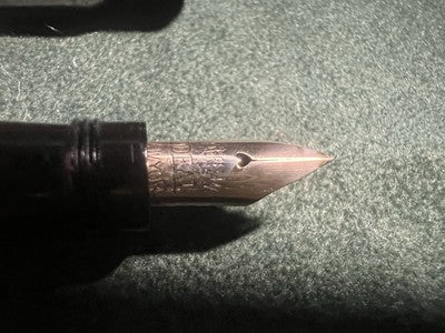 🔴 WATERMAN'S penna stilografica retrattile ebanite 121/2 funziona vintage A
