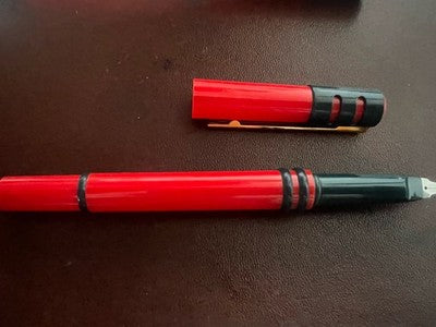 Auretta Stylo à Plume + Sphère Set Rouge Publicitaire Avec Boîte NOS 