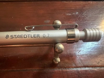🔴 STAEDTLER matita meccanica 925 25-07 con gomma e mina 0.7 nuova NOS