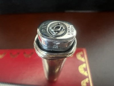 Cartier Füllfederhalter Vendome Trinity, massives 925er Silber, Patronen, Vintage 1 