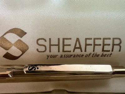 SHEAFFER Gold Ballpoint Pen Click Writes Japan Vintage