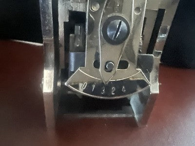 🔴 BUFFETTI Timbro numeratore automatico metallo pieno 10062 6x5½ vintage '60