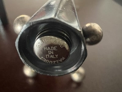 🔴 GIULIANO MAZZUOLI penna sfera Moka metallo grigio iridescente 1 modello