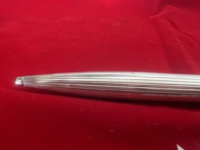 🔴 MONTBLANC Meisterstück Solitaire 164 Ballpoint Pen Solid Silver 925 SUPER 