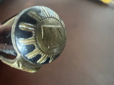 🔴 TROPEN GOLD penna sfera 225 carica inchiostro a pistone scrive vintage 1950