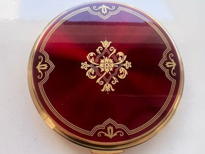 Stratton Of London Mirror Compact Gold Jewel Pressed Powder Makeup