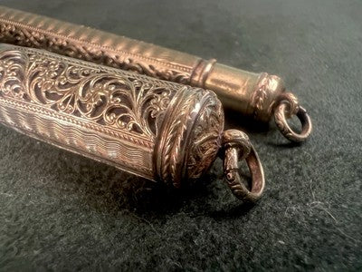 Europe Pen Fountain Pen Retractable Pen Gold 14 And Pencil Embroidery Vintage