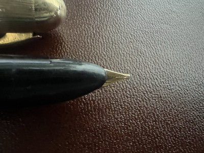 Pen Fountain Pen Black Mechanism A Piston Marking Vintage 1950 A