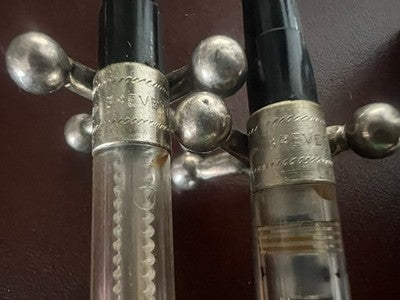 Penne Stylos-Plumes Vert Bordeaux À Piston Scrivono pour Encre Vintage