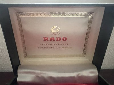 🔴 RADO box scatola orologio polso astuccio verde velluto raro 60 vintage