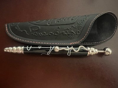 JEAN PIERRE LEPINE Bolígrafo Zig Zag Laca Black Motivos Blancos Escribe 