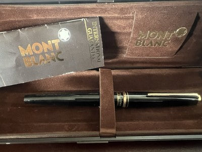 🔴 MONTBLANC 221 stilografica pistone pennino oro 14K garanzia vintage '60 NOS