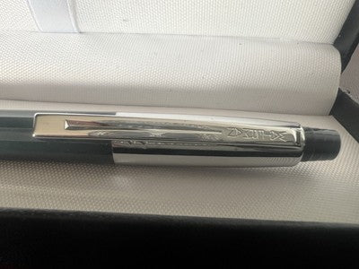🔴 WATERMAN penna a sfera grigia meccanismo pulsante a scatto vintage
