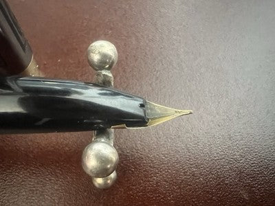 🔴 MARKSMAN penna stilografica metallo cesellato canna di fucile vintage