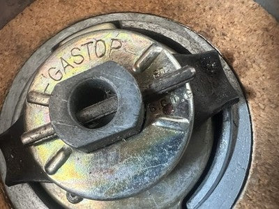 🔴 FIAT tappo serbatoio cromato con chiave modello GASTOP vintage