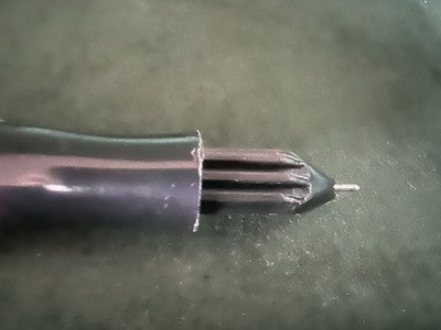 Bic Pens Penholder Sphere Desk Top Red Black Blue 4 Pens Vintage