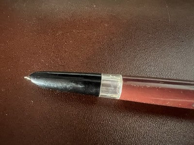 🔴 Penna stilografica scrivania a pulsante + penna a sfera stilofori vintage