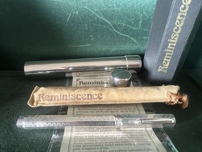 🔴 MONTEGRAPPA penna stilografica ARGENTO 925 Reminiscence greca pennino ORO F