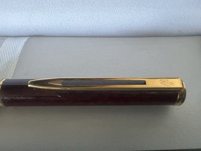 🔴 WATERMAN penna sfera Paris lacca marmorizzata profili dorati scrive