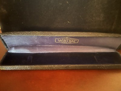 WINTHAL Box Wristwatch Fabric Iridescent Blue Light Blue Vintage