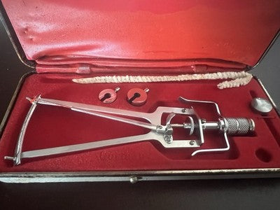 🔴 SCHIØTZ TONOMETER Schiøetz Tonometer Glaukom-Okular für Vintage-Ärzte 