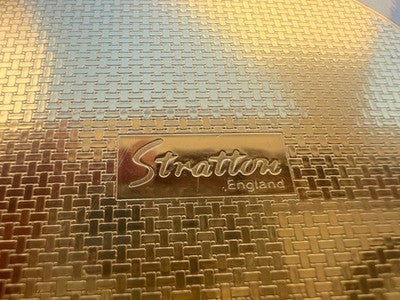 Stratton Of London Mirror Compact Gold Jewel Pressed Powder Makeup