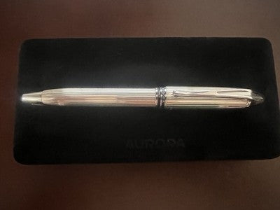 AURORA Pen Ipsilon PLATA MACIZA 925 Model B34 New NOS 