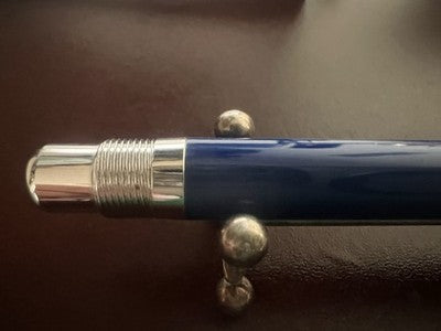 🔴 LABAN Britannia Füllfederhalter, blauer Lack, M-Feder, neu, NOS (ungetragen)