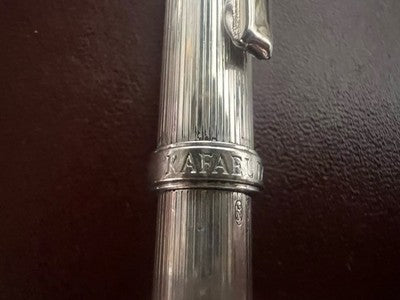 🔴 RAFAEL D'ANDRE penna sfera ARGENTO 925 MASSICCIO scrive con astuccio