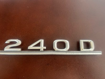 🔴 Stemma MERCEDES 240D furgone emblema scritta logo metallo originale