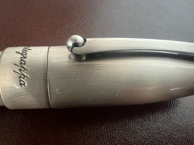 Montegrappa Stylo-Plume Sphère Fortuna Argent Mule Avec Trousse NOS
