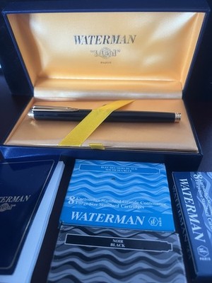 Waterman Stylo-Plume Stylo à Plume Les Man 100 Laque Or 18 KT Ef Garantie