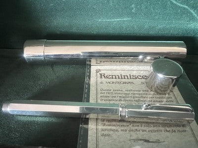 🔴 MONTEGRAPPA penna stilografica ARGENTO 925 Reminiscence pennino ORO M