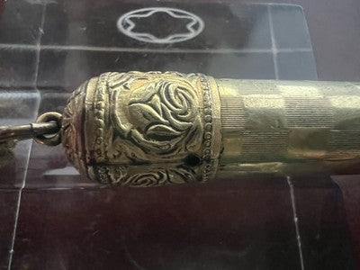 🔴 ZENITH penna stilografica CAPPUCCIO A SCATTO placcato oro vintage B