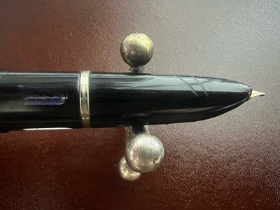 Stilus Stylo-Plume Stylo à Plume Noire À Piston Stylo Plume F Écrit Vintage