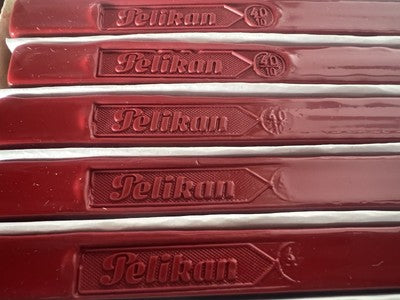🔴 PELIKAN ceralacca rossa 40 10 completa 18 cm timbro sigillo punzone vintage