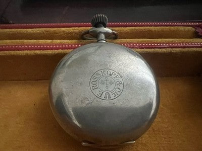 🔴 ROSKOPF orologio tasca uomo parti ricambio o riparazione vintage DEL 1900