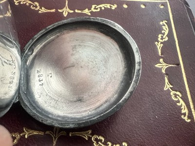 🔴 800 SILVER pocket watch for women to be overhauled, vintage parts REMONTOIR 18