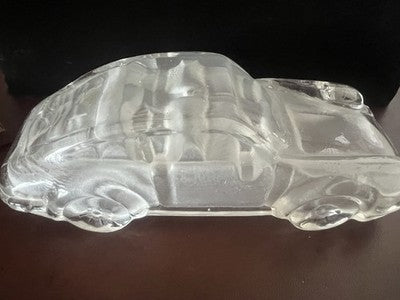 🔴 PORSCHE 911 modellino auto vetro tridimensionale 1:24 fermacarte scrivania