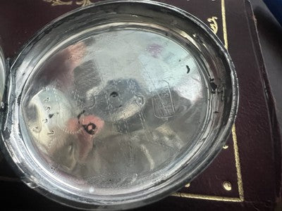 🔴 Orologio tasca ARGENTO 800 donna da revisionare parti vintage Chiavetta 9