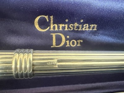 🔴 DIOR Füllfederhalter, 925er Silber, Montblanc Goldfeder, M 31312 CD, NOS 