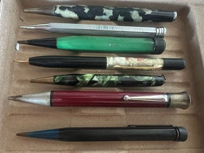 Crayon Mécanique Penne Parties Recharge Restauration Sheaffer Walker Lot 7 Pcs