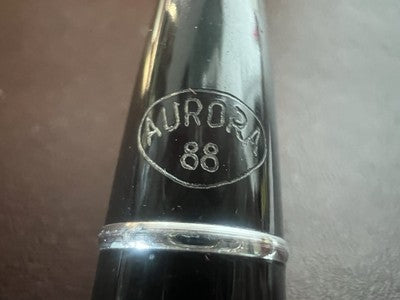 🔴 AURORA penna stilografica 88 pistone pennino ORO scrive vintage 373275