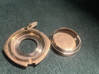 🔴 CASSA orologio tasca donna SMALTI da revisionare parti vintage