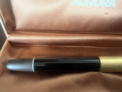 Aurora Pen Fountain Pen 88 Pen Gold 14KT Piston Marking Vintage 896608 