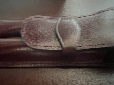 🔴 Portapenne GIGLIODORO pelle vitello artigianale Firenze astuccio NOS