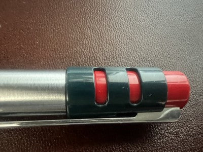 Auretta Stylo-Plume Sphère par Aurora Club Chrome Rouge Et Bleu Écrit Rétro 70