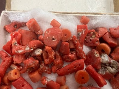 Natural Italian Corals Loose For Vintage Handmade Creations