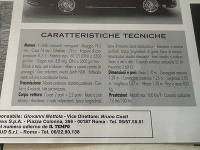 🔴 PORSCHE 356 poster stampe 35x25 IL TEMPO originali vintage 10 PEZZI