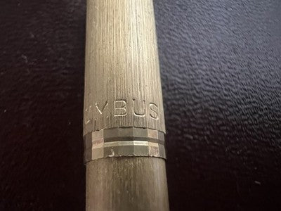 Columbus Stift Kugel Mini Body Vergoldet Schnappverschluss Schreibt Vintage